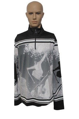 Bogner VERTI Men's Sport Ski Sweater Pullover Black Gray Size S M L XL XXL  UK