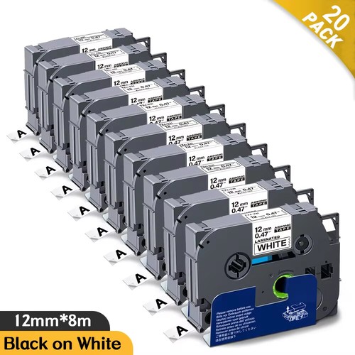 Schriftband für Brother P-Touch TZe-231 12mm PT E100 H105 H107 H100LB 1000 1010 - Bild 13 von 17