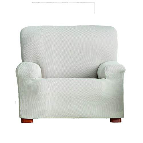 Eysa Italia Ulises Copripoltrona Elastico, Poliestere Cotone, Bianco