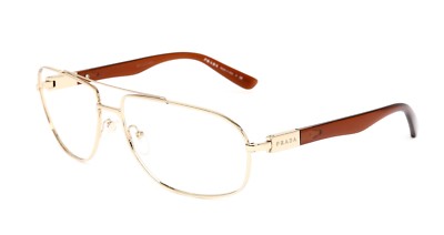 Prada SPR57N Brown Gold Reading glasses Frame R1627