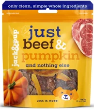 Jack & Pup Just Beef & Pumpkin Dog Treats 28 Ounce