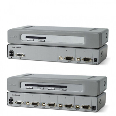 Belkin OmniView Secure KVM 2-Port Keyboard/Video/Mouse (KVM) Switch Rackmount Gr