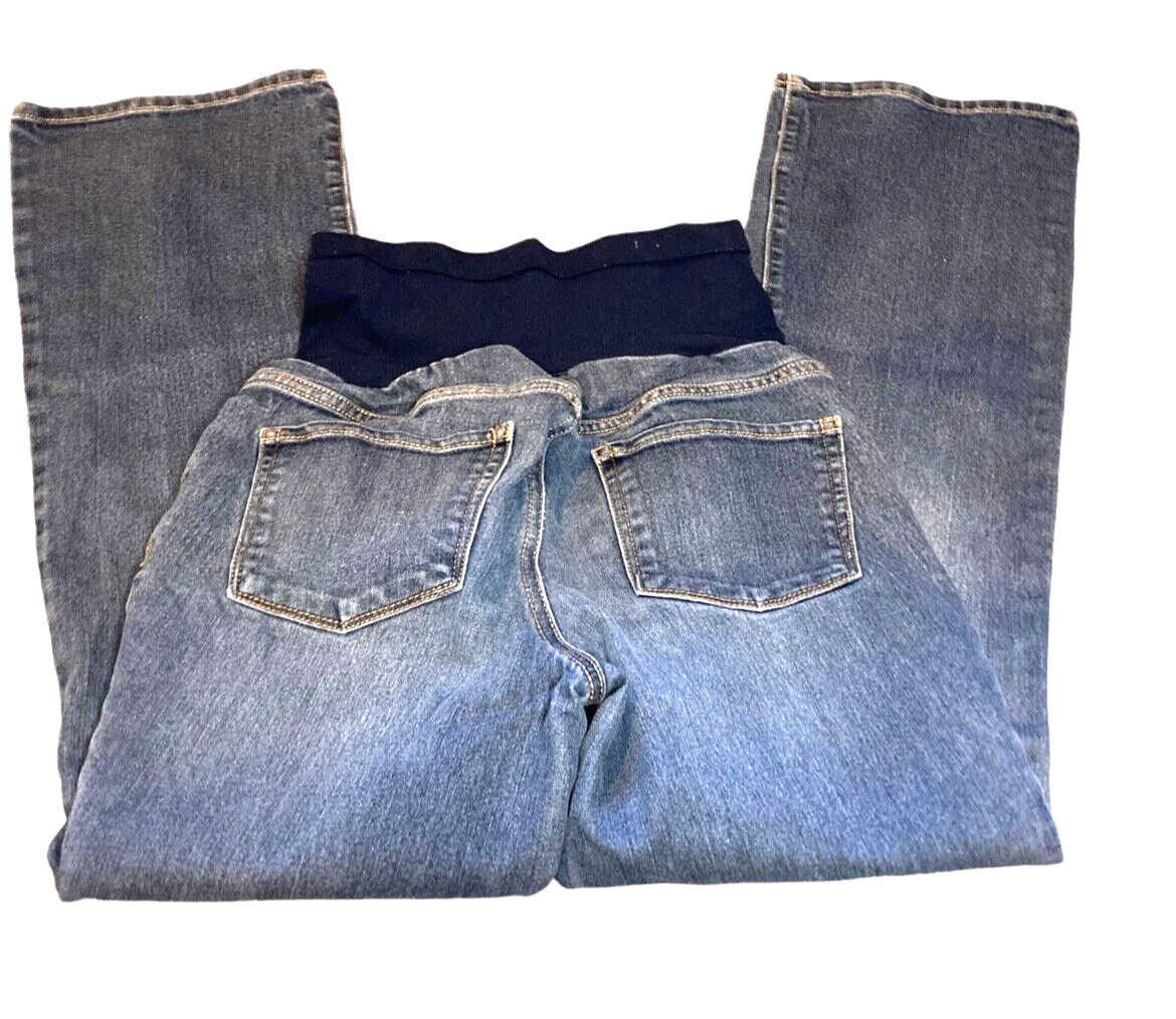 Indigo blue maternity mom jeans Secret Fit Belly XS f… Gem
