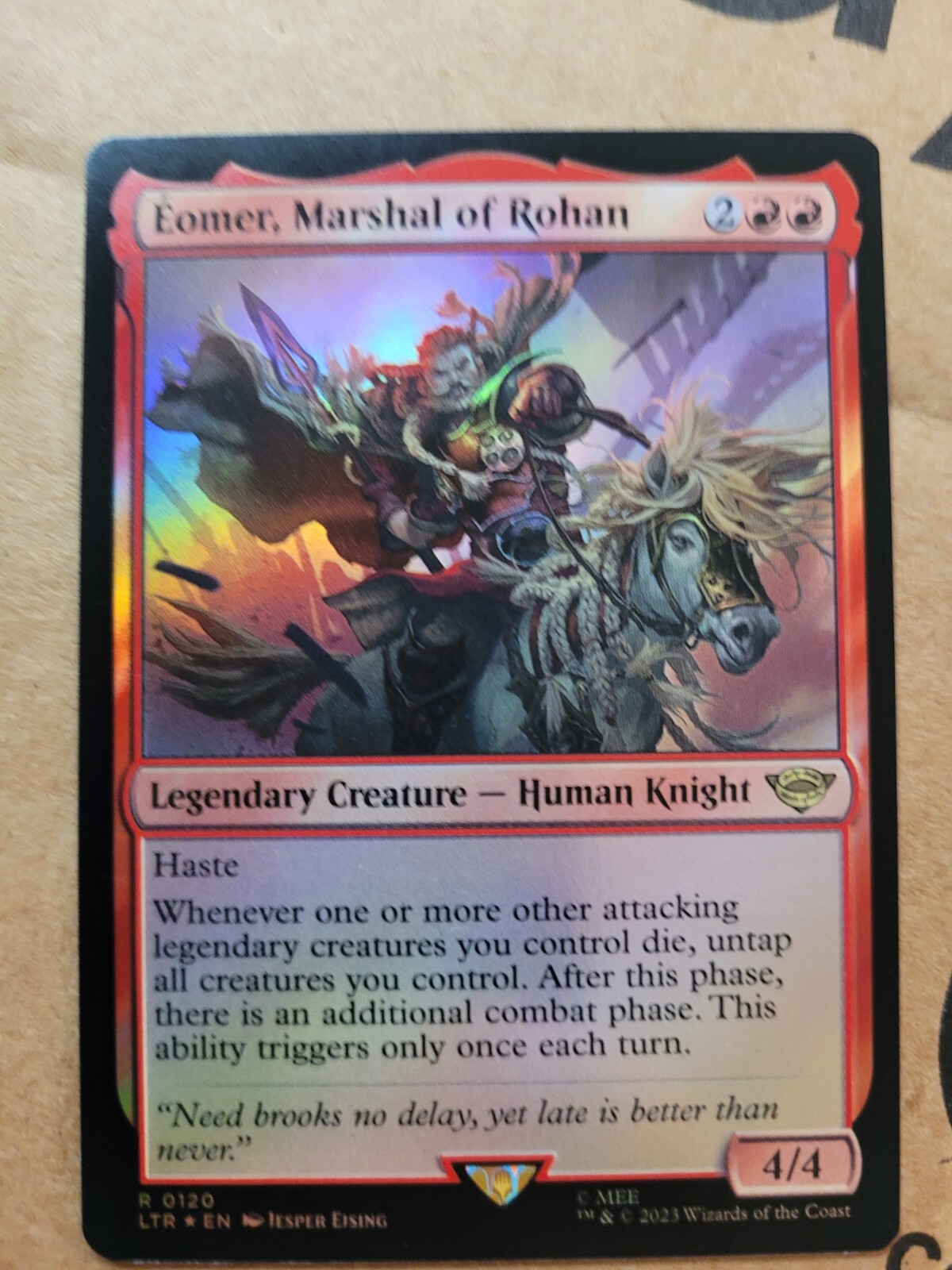 Eomer, Marshal of Rohan - FOIL MTG Lord of the Rings Magic LTR LOTR (120) NM Red