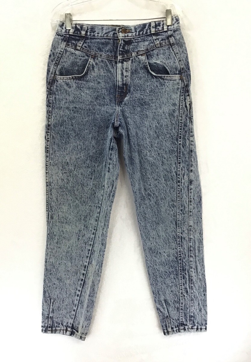 Chic / Vintage 80s Acid Wash USA High Waist Tapered MOM