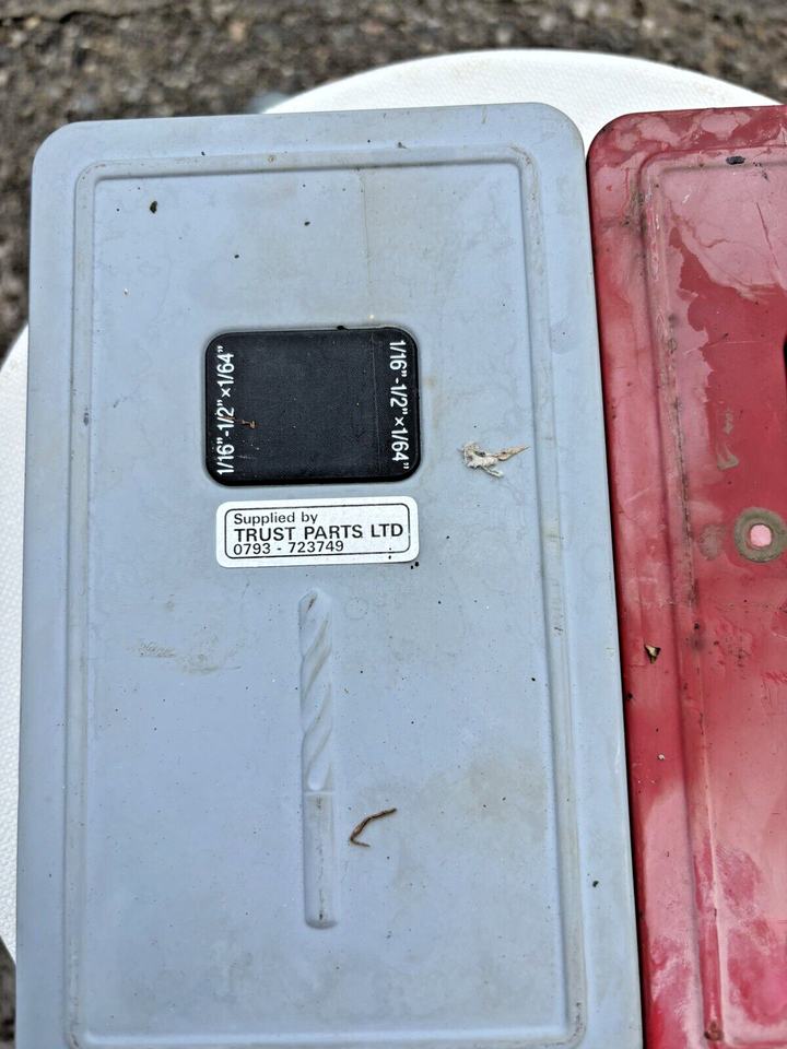 Joblot Bundle Old Tools Vintage Drill Bits In Metal Case Box Osborn