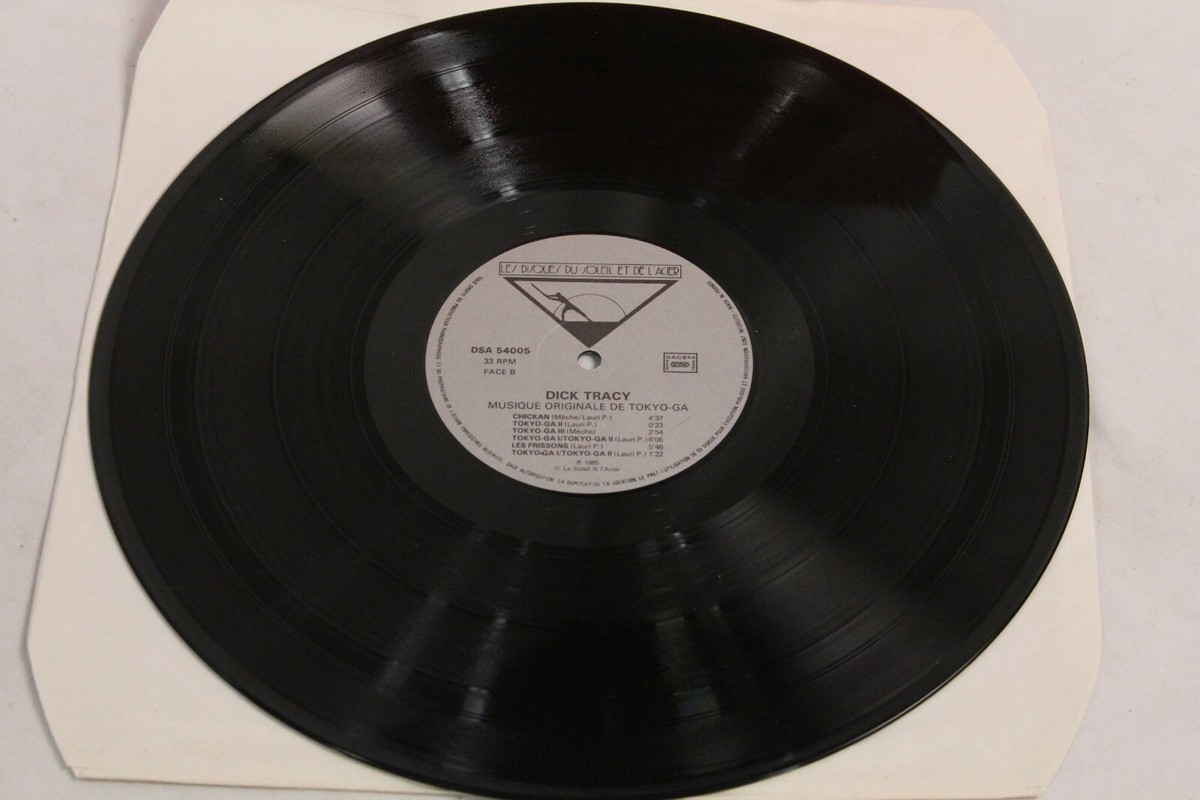 Dick Tracy LP Vinyl Musique Originale de Tokyo-Ga Journal Filmé De