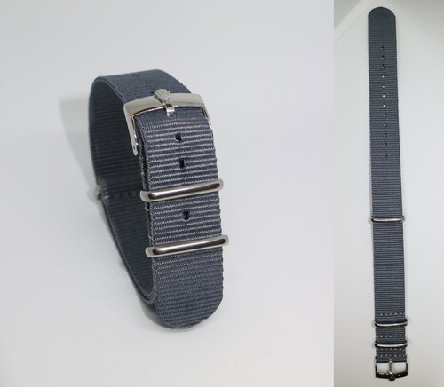 20mm NATO BOND cinturino per orologio grigio con fibbia Rolex | eBay