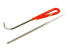 Japanese Yagimitsu Carbon Steel Bonsai Root Hook Cleaner + 9" Repotting Stick