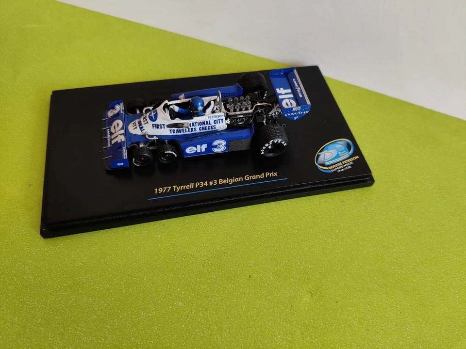 Tyrrell P34 6 Wheeler Ronnie Peterson Belgian GP 1977 Truescale TSM114352 1:43 - Immagine 4 di 4