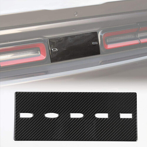 Car Rear Tail Box Trim Cover Sticker Carbon Fiber for Dodge Challenger ...