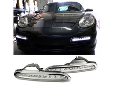 LED DRL Fog Light Bumper Lamp Clear For Porsche Boxster 987 05-08