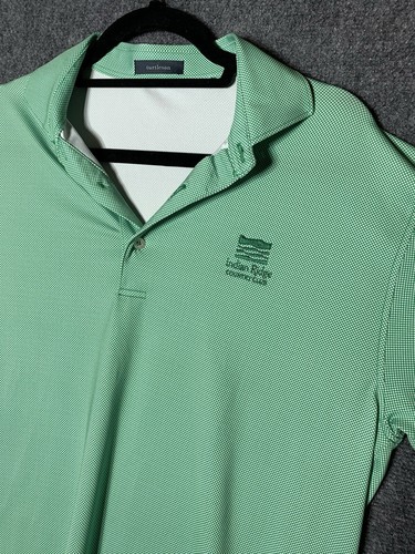 Turtleson Golf Polo Shirt Mens Tour Performance Medium Green Long Sleeve - Picture 3 of 16