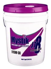 Mystik JT8 Synthetic Blend Super Heavy Duty Motor Oil 15W-50 Protection 5 Gallon