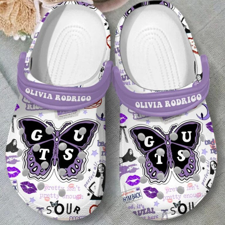 Slay Design Singer Olivia Rodrigo Music Clogs, Cute Gift For Olivia’s Fans