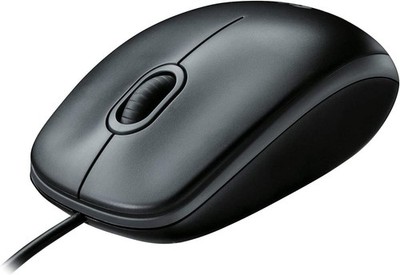 Logitech B100 Optical USB Maus Schwarz OEM