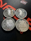 Silver Towne Saint-Gaudens 1 OZ ROUND .999 FINE SILVER VINTAGE LOT OF 4 OUNCES