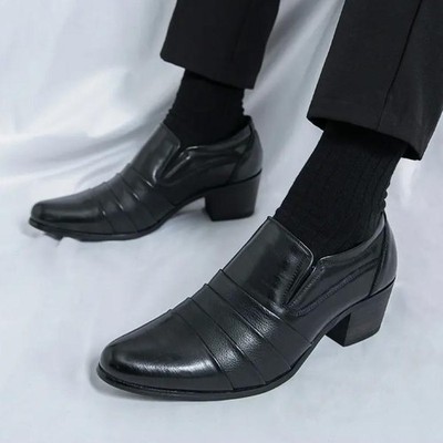 Fashion Mens Pointed Toe Faux Leather Oxfords Slip On Casual Evening Party Shoes