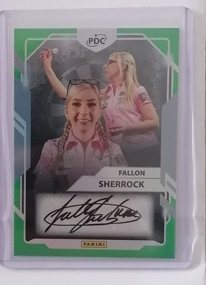 Panini PDC 2026 FALLON SHERROCK Green AUTO 05/25   