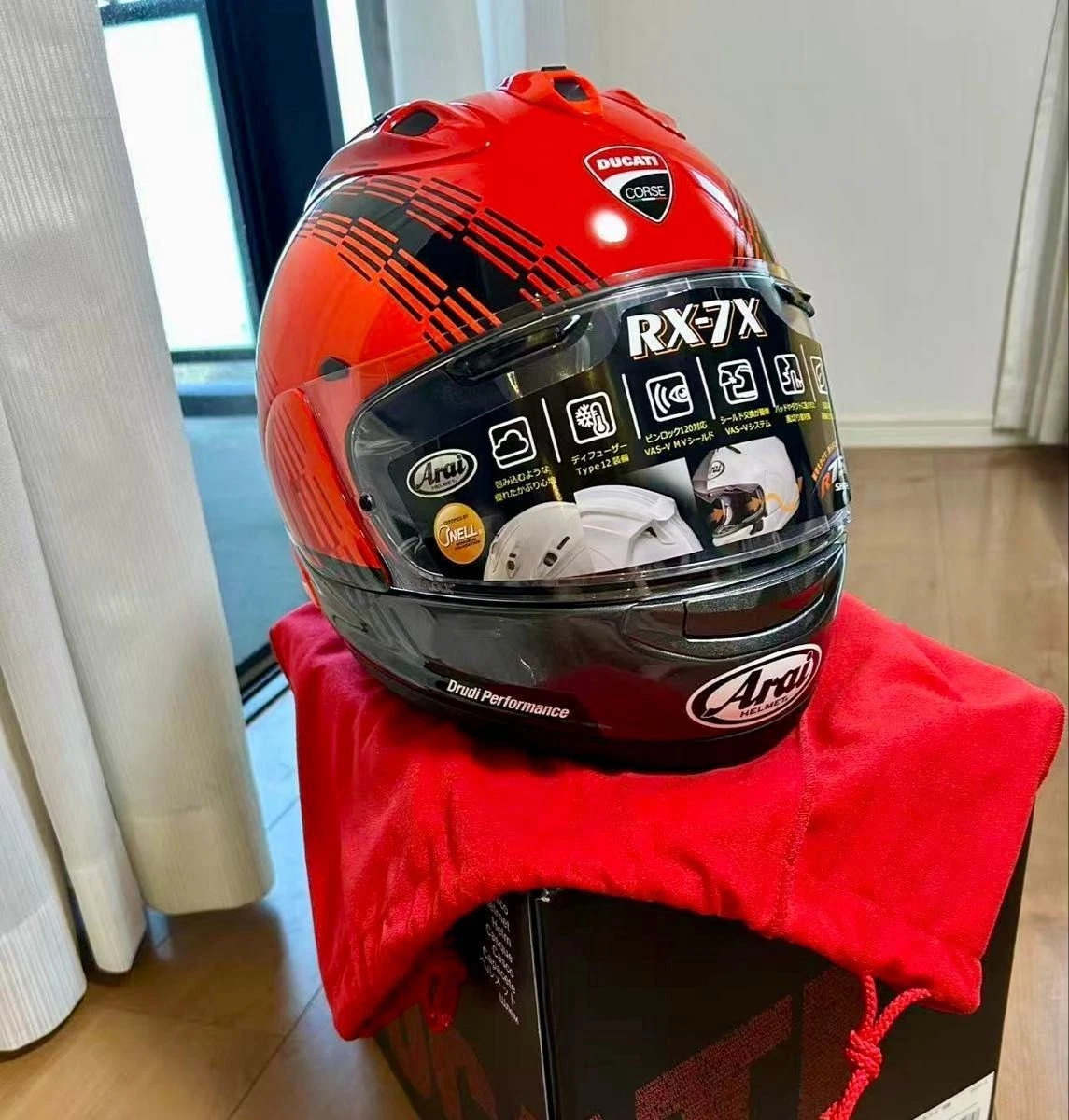 Ducati Arai Snell Approved Motorcycle & Powersports Helmets for