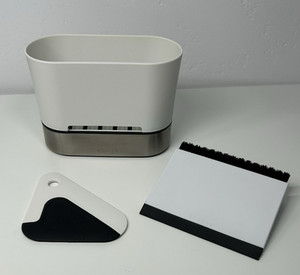 Kohler Sink Scraper, Sink Caddy, Plastic Surface Wipe with Bristles/Squeegee
