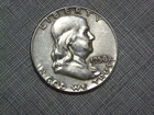1958 P Franklin Half Dollar Circulated Fine.