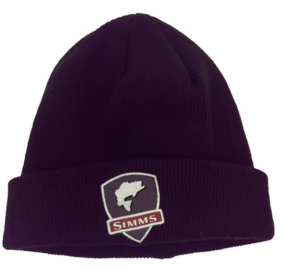 Simms Bass Watch Cap Beanie Gently Used Black OSFA