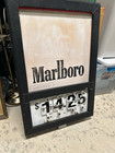 Vintage Marlboro Cigarette Metal Price Sign - Adjustable Flip Numbers Tobacciana — photo 2