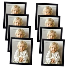  8 x 10 Picture Frames Set of 8, Gallery Wall Frame Set 8x10 (Set of 8) Black