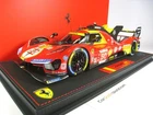 FERRARI 499P #50 WINNER 24H LE MANS 2024 1/18 BBR (WITH ACRYLIC SHOWCASE)