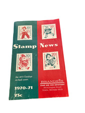 Vtg 1970-71 Brandeis Stamp News Catalog Omaha Nebraska Minkus Stamp Guide Ads