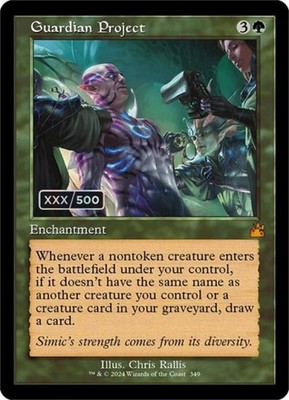 Guardian Project (Retro Frame) (Serial Numbered) -Foil Near Mint MTG
