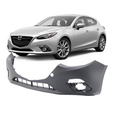 Primed Front Bumper Cover For 2014 2015 2016 Mazda 3 Sport Sedan Hatchback