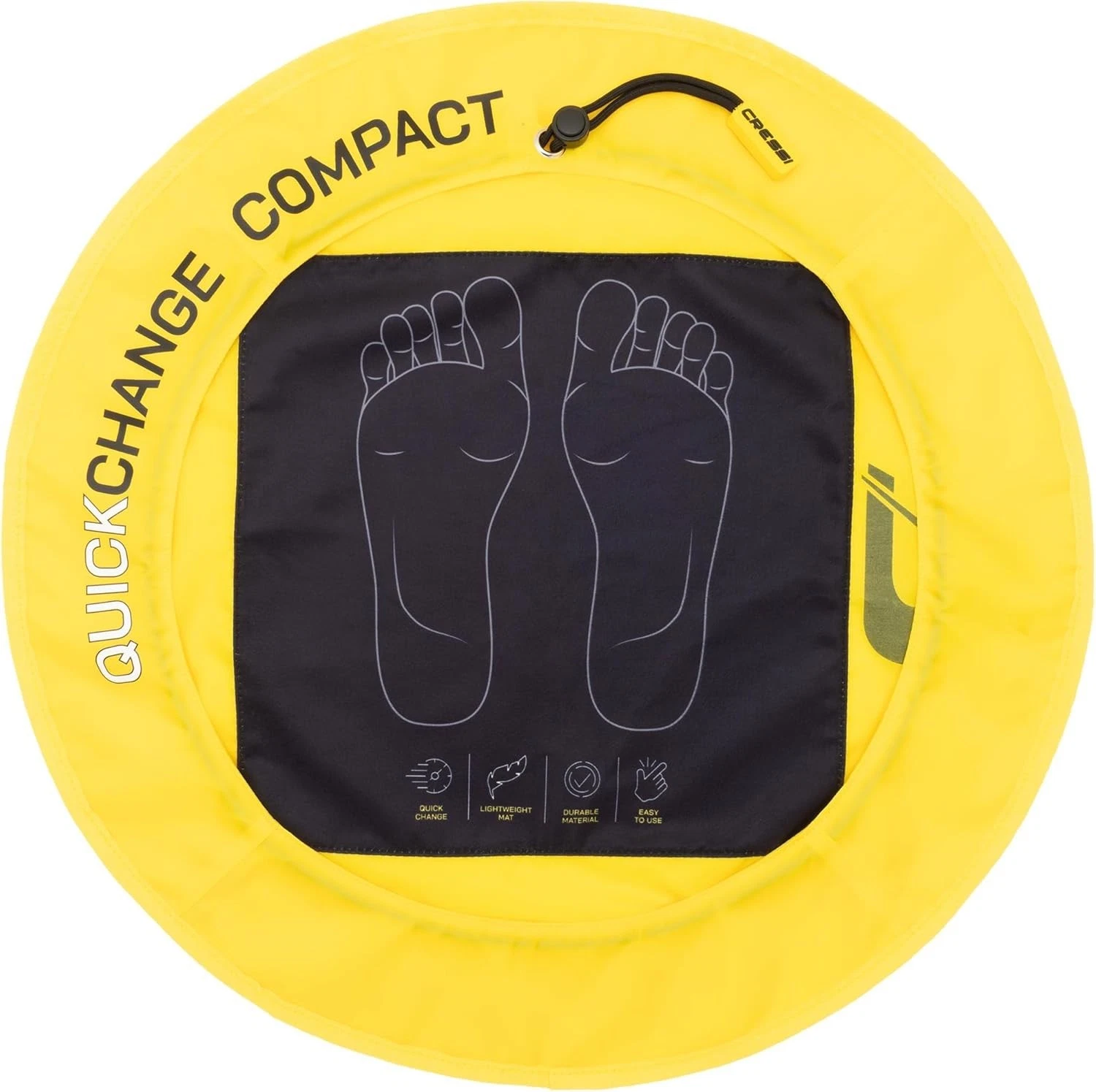 CRESSI Quickchanging Mat Compact Yellow - Compact, Comfortable Hygienic Mat with