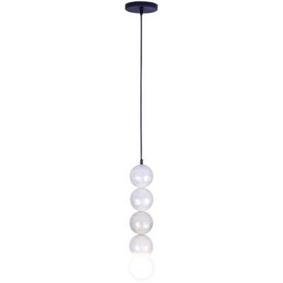 Kalco Lighting 522012MB Pearls 1 Light 5 inch Matte Black Pendant Ceiling Light