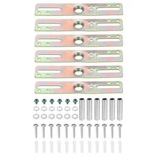 6Pack 4" Light Crossbar Kit Mounting Bracket Lamp Fixture Hardware Zinc Plated