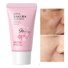 Sakura Sunscreen Cream SPF50 Facial Sun Block Isolation Protector Cream Natural