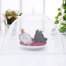 .Foldable Household Food Umbrella Washable Mesh Food Cover Anti Fly Net Tent