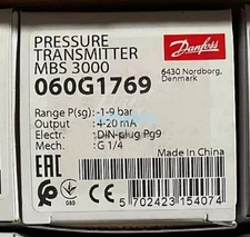 NEW DANFOSS Pressure Transmitter MBS3000 060G1769 UPS shipping