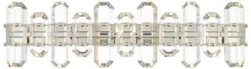 Crystorama Bolton 26"W Polished Nickel Crystal Bath Light - Picture 1 of 5