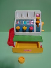 Fisher Price Cash Register 1994 w/1 Coin Tested