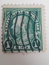 Timbre Usa Franklin 1908