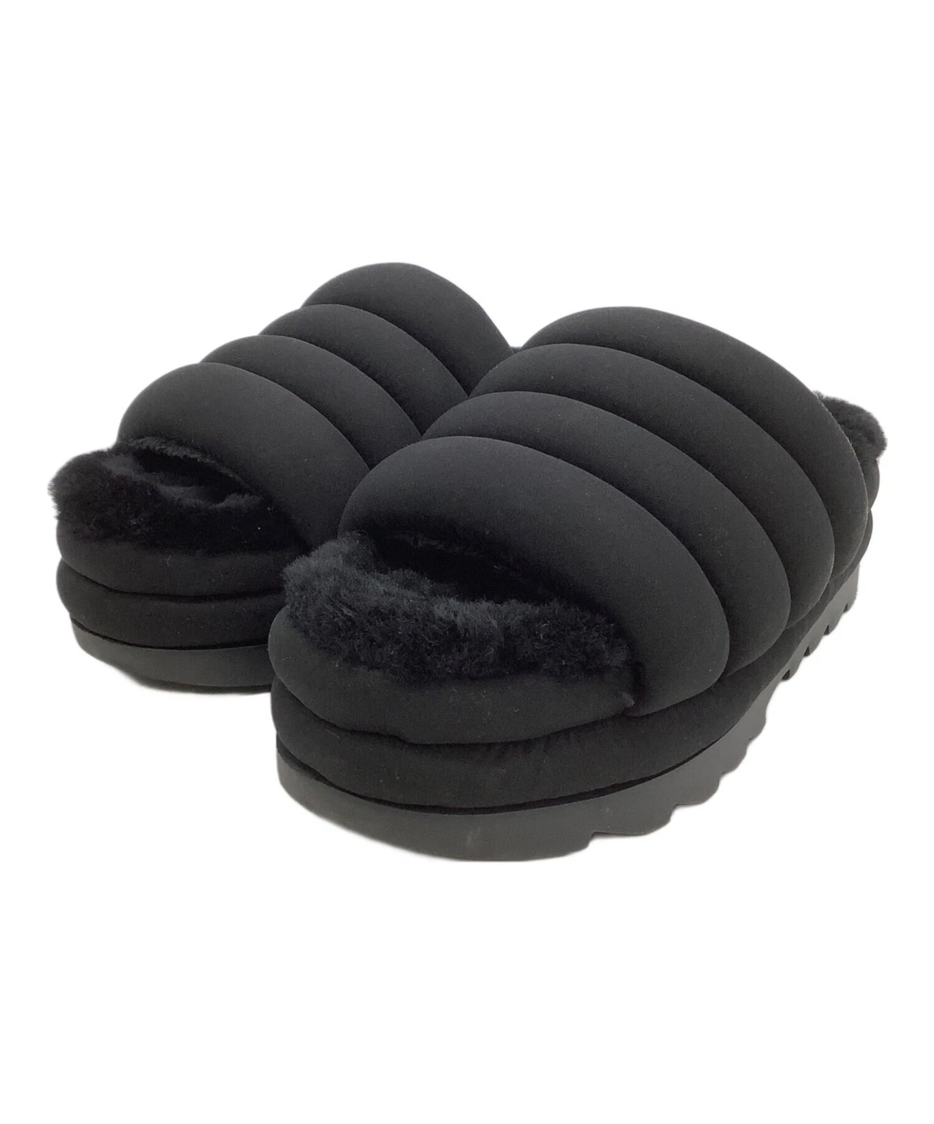 Sandali UGG in pelliccia di pecora neri misura: 25 cm US8