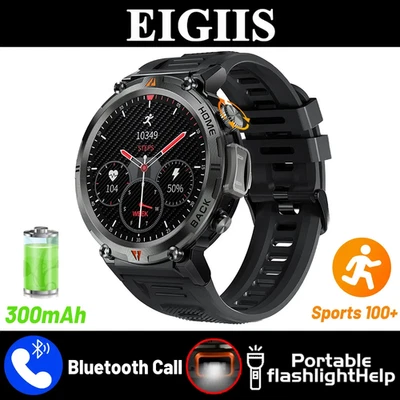 EIGIIS KE3 Smartwatch 2025 Bluetooth Call Heart Rate Monitor Full Touch for Men