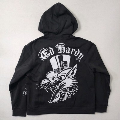 ED HARDY エドハーディ　スタジャン　タトゥー　スウェット地　y2k ED HARDY エドハーディ スタジャン タトゥー スウェット地 y2k
