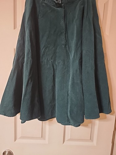 Falda Acampanada Pana Verde Hell Bunny "Wonder Years" Talla L Rockabilly Swing - Imagen 9 de 9