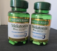 Nature's Bounty Melatonin Sleep Aid 10mg 2 PACK , 60 Capsules In Each