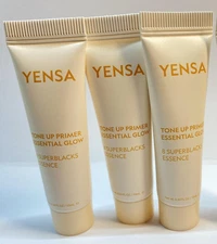 3 x Yensa Tone Up Primer Essential Glow 10ml / 0.34oz Each Sealed