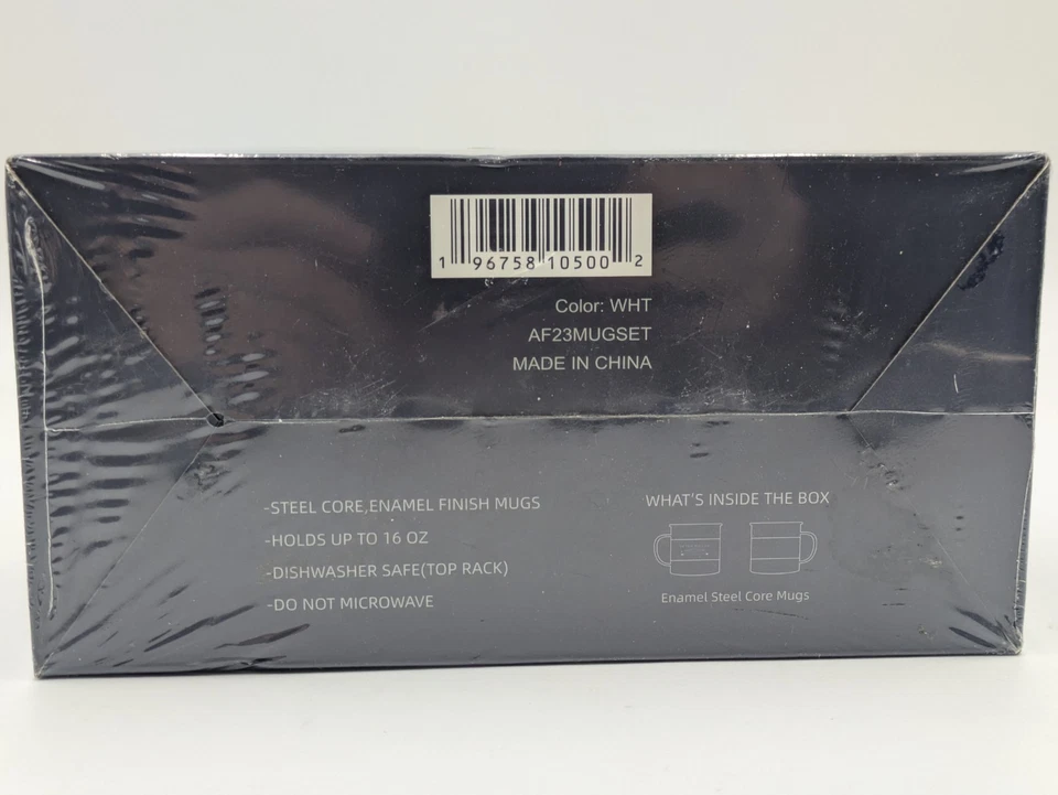 Conjunto de 2 Canecas Peter Millar Acabamento Esmaltado Núcleo de Aço NOVO Selado - Imagem 2 de 4