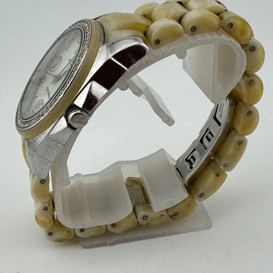 Reloj de Cuarzo Anne Klein 10/9295 Unisex Tono Dorado MOP Imitación Mármol Batería Nueva 7" Foto 4 de 4